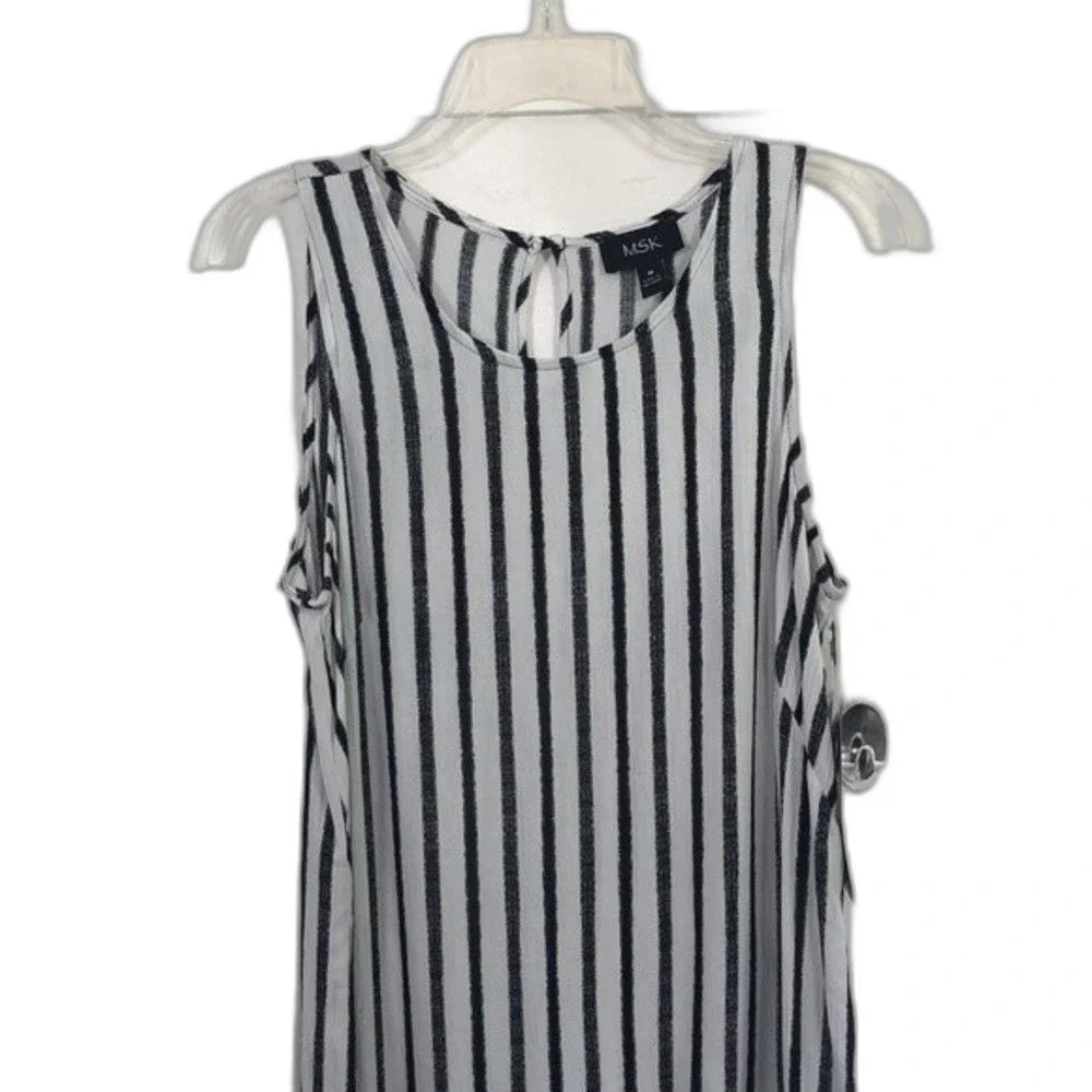 MSK women black/white dress size M, NWT - Picture 2 of 11